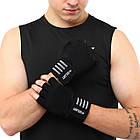 Рукавички для фітнесу та важкої атлетики Zelart TA-2241 L чорний, фото 3