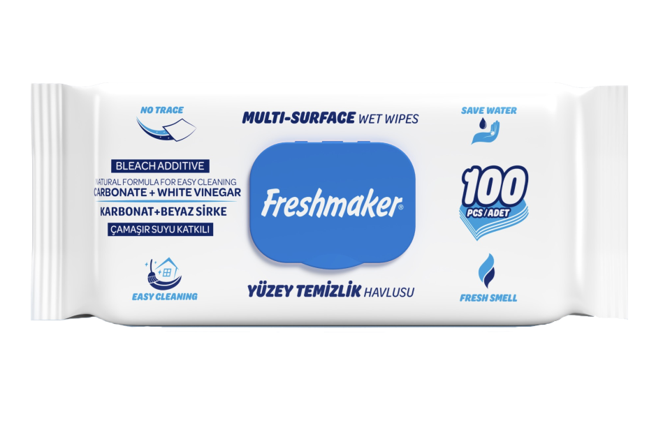 Универсальные влажные салфетки для уборки Freshmaker 100 шт: продажа ...