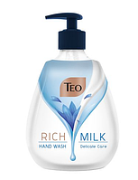 Жидкое мыло ТЕО Milk Rich Delicate Care 400мл обогащено молочными протеинами для глубокого увлажнения