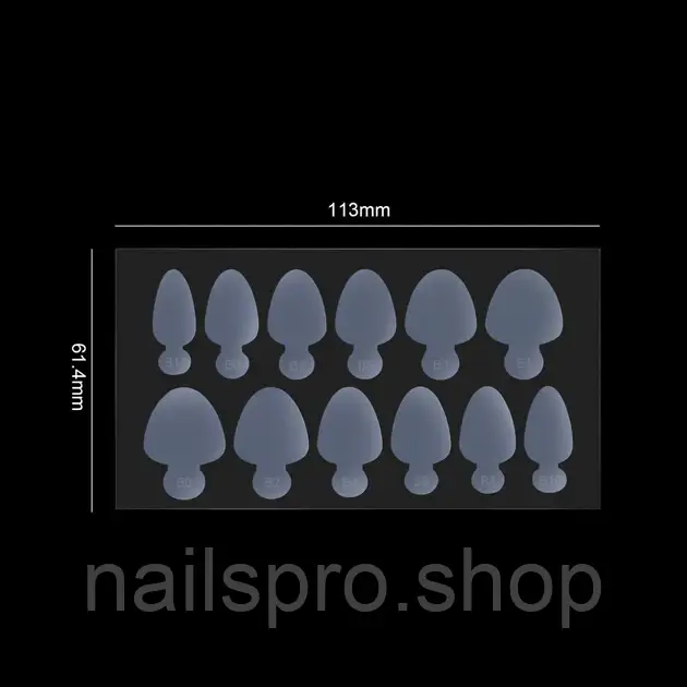 Молди трафарети для френча на верхніх формах, фото 1