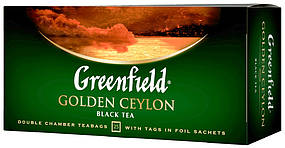 Чай пакетований GREENFIELD Golden Ceylon 25 х 2 м чорний