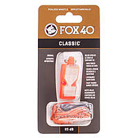 Свисток судейский пластиковый CLASSIC FOX40-CLASSIC цвет оранжевый un