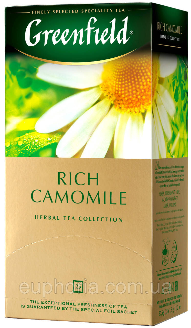 Чай пакетований GREENFIELD Rich Camomile 25 x 1.5 м ромашка