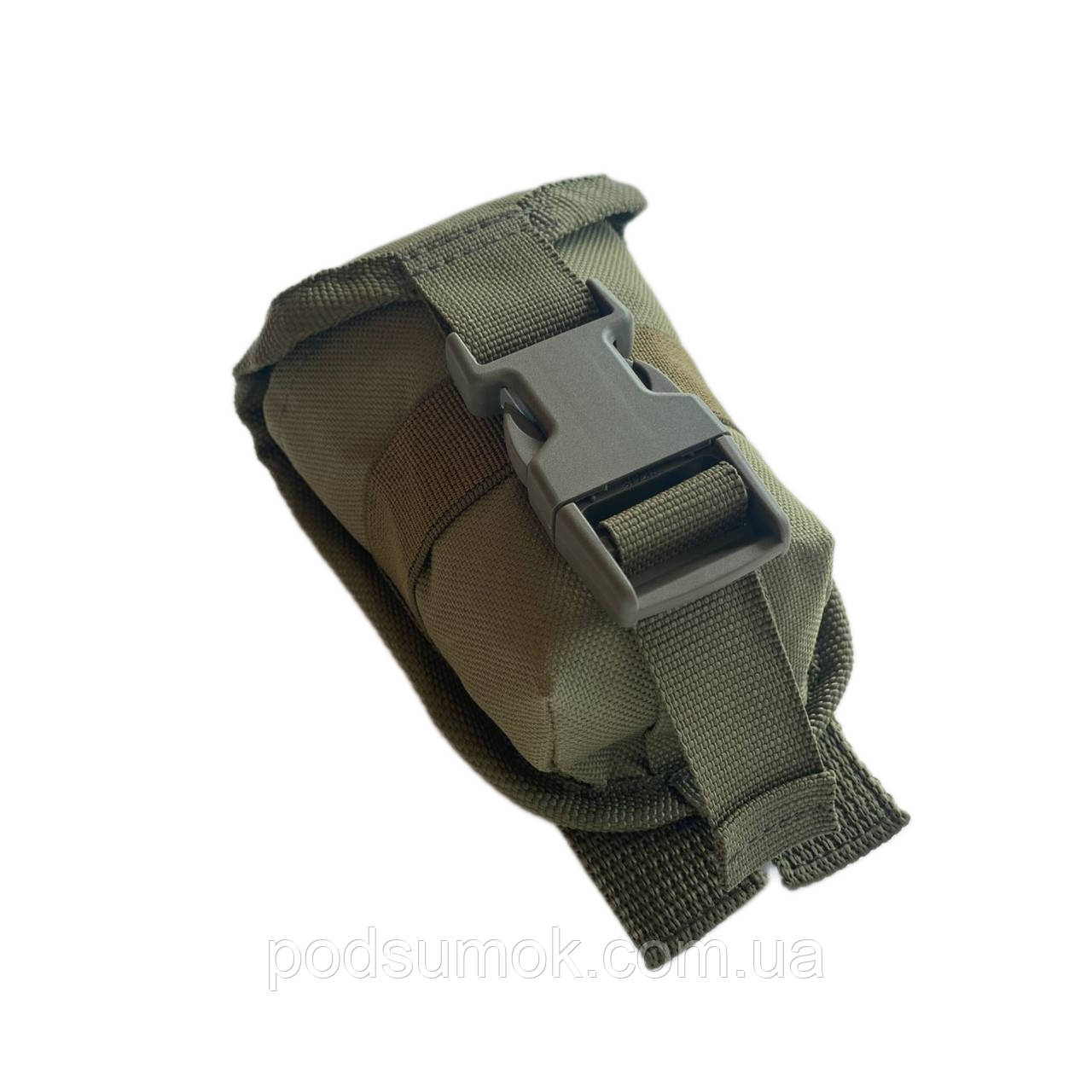 Подсумок для РГД, Ф1, П67 на Molle з кнопками 12х10х6 см Олива