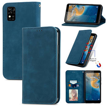 Чохол-книжка Skin Feel Leather Wallet для ZTE Blade A31 Blue