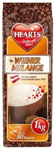 Капучино HEARTS Wiener Melange 1кг зі смаком віденської карамелі