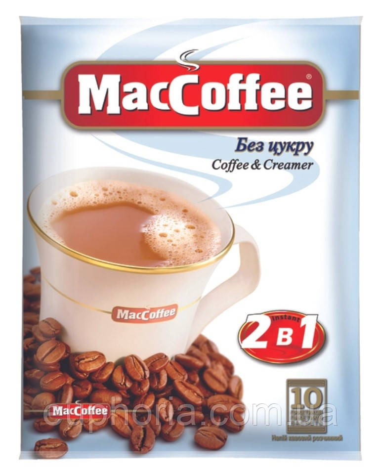 Кавовий напій MacCoffee 2в1 без цукру 12 г х 10 шт