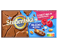 Шоколад молочный Nestle Orion Studentska Арахис с желейными и малиновыми кусочками 170 г