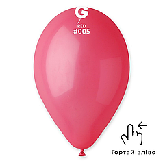 Куля 10" GEMAR-ДЖ Пастель 005 Червона | Red