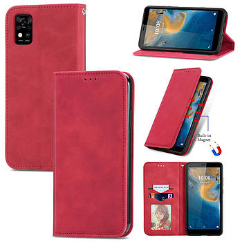 Чохол-книжка Skin Feel Leather Wallet для ZTE Blade A31 Red