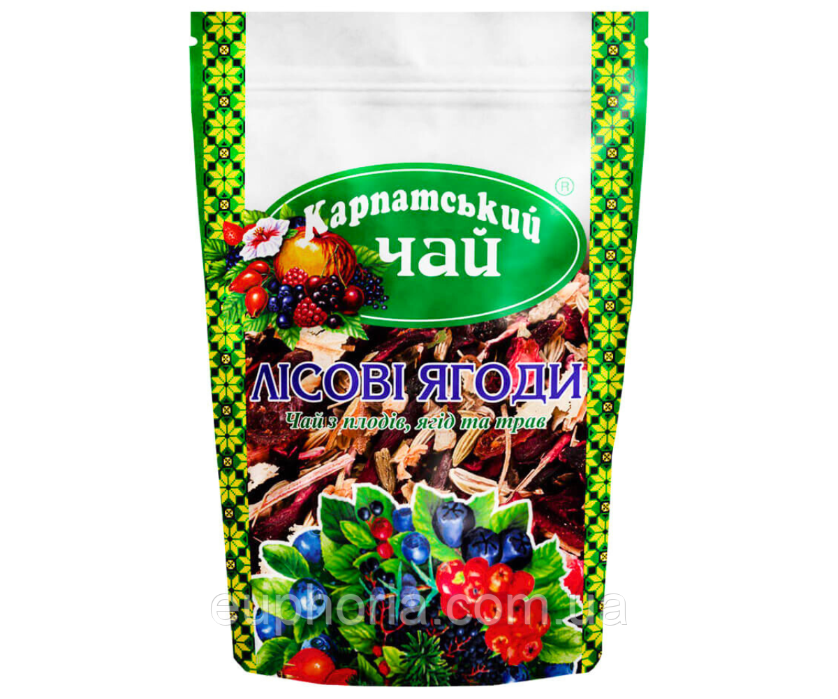 Карпатський чай Лісові Ягоди 100 г із плодів, ягід та трав