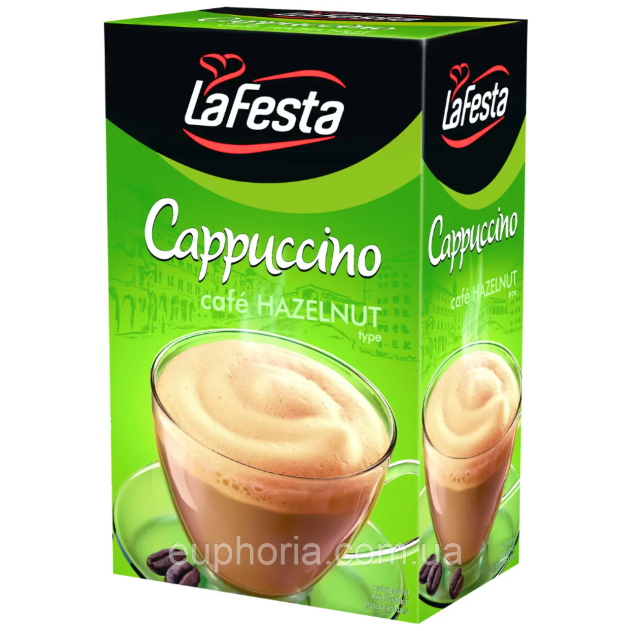 Капучіно La Festa Hazelnut 10 x 12,5 г зі смаком горіха