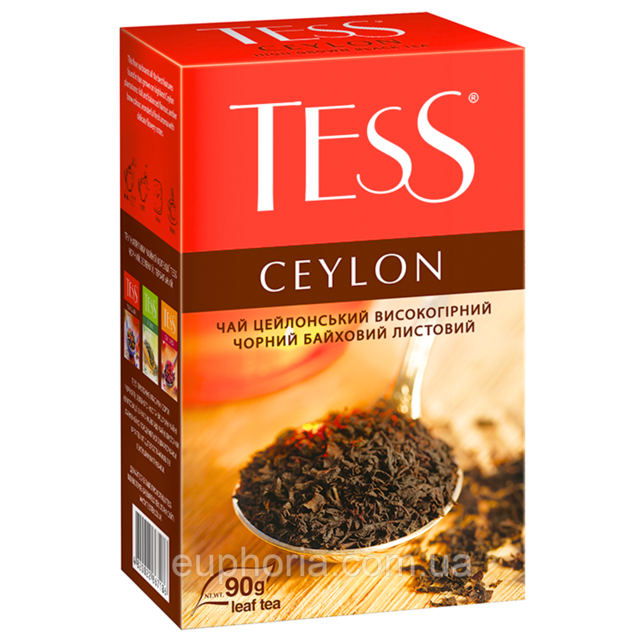 Чай чорний Tess Ceylon 90 г цейлонський байховий листовий