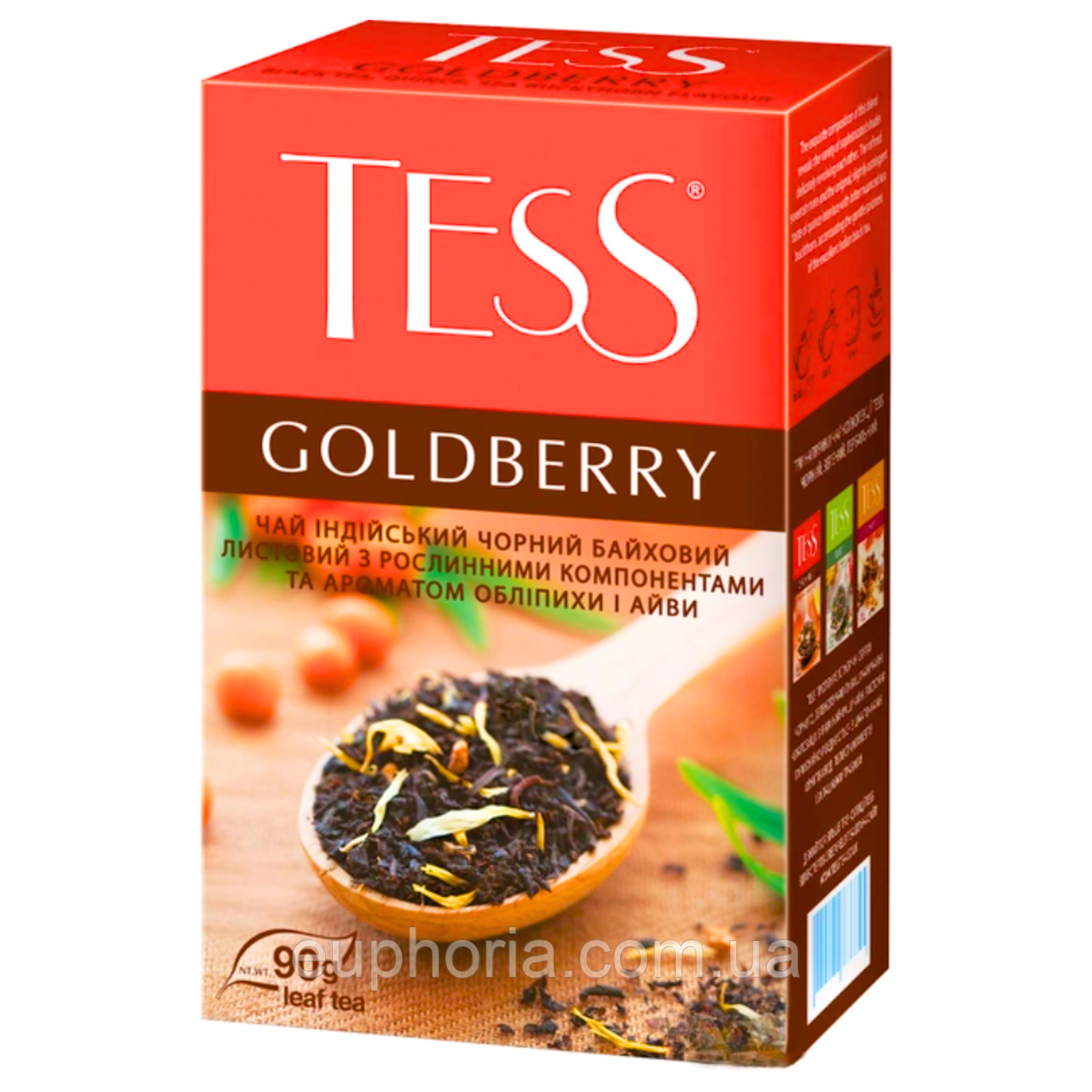 Чай чорний Tess Goldberry 90 г індійський байховий листовий