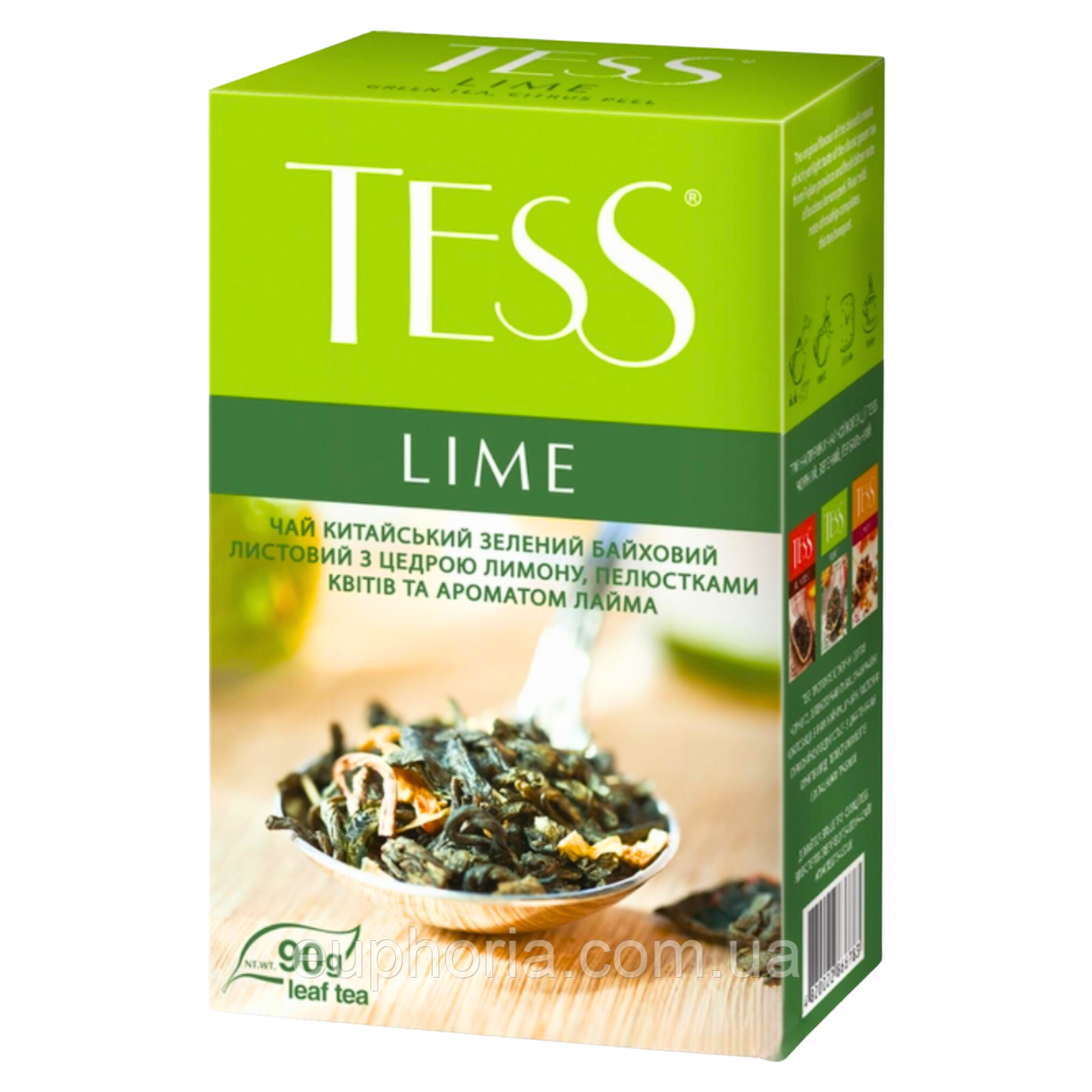 Чай зелений Tess Lime 90 г китайський байховий листовий