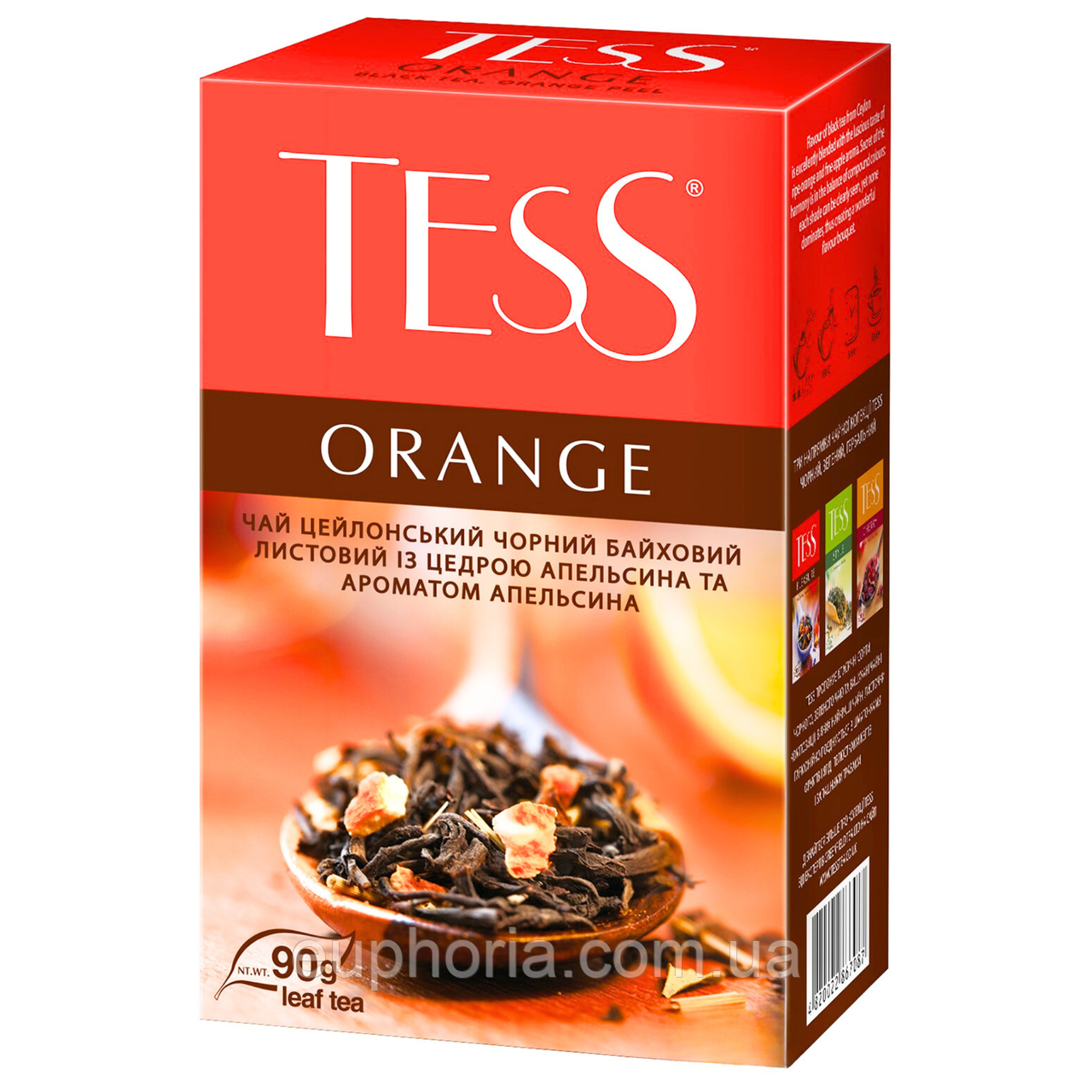 Чай чорний Tess Orange 90 г цейлонський байховий листовий