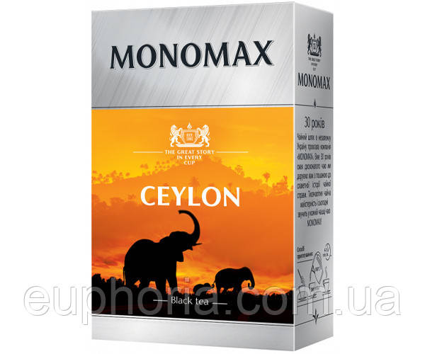 Чай чорний Мономах Ceylon 90 г без добавок і ароматизиторів
