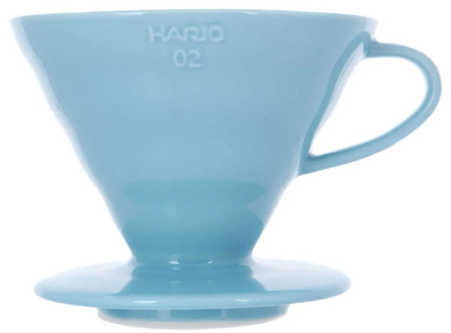Керамический Пуровер HARIO V60 (400 мл) BLUE Model 02 Голубой 