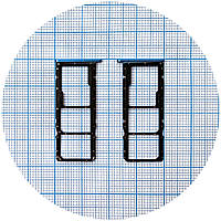 Тримач Sim картки Realme C20, C20A, C21 блакитний на 2 SIM + MicroSD