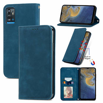 Чохол-книжка Skin Feel Leather Wallet для ZTE Blade A71 Blue