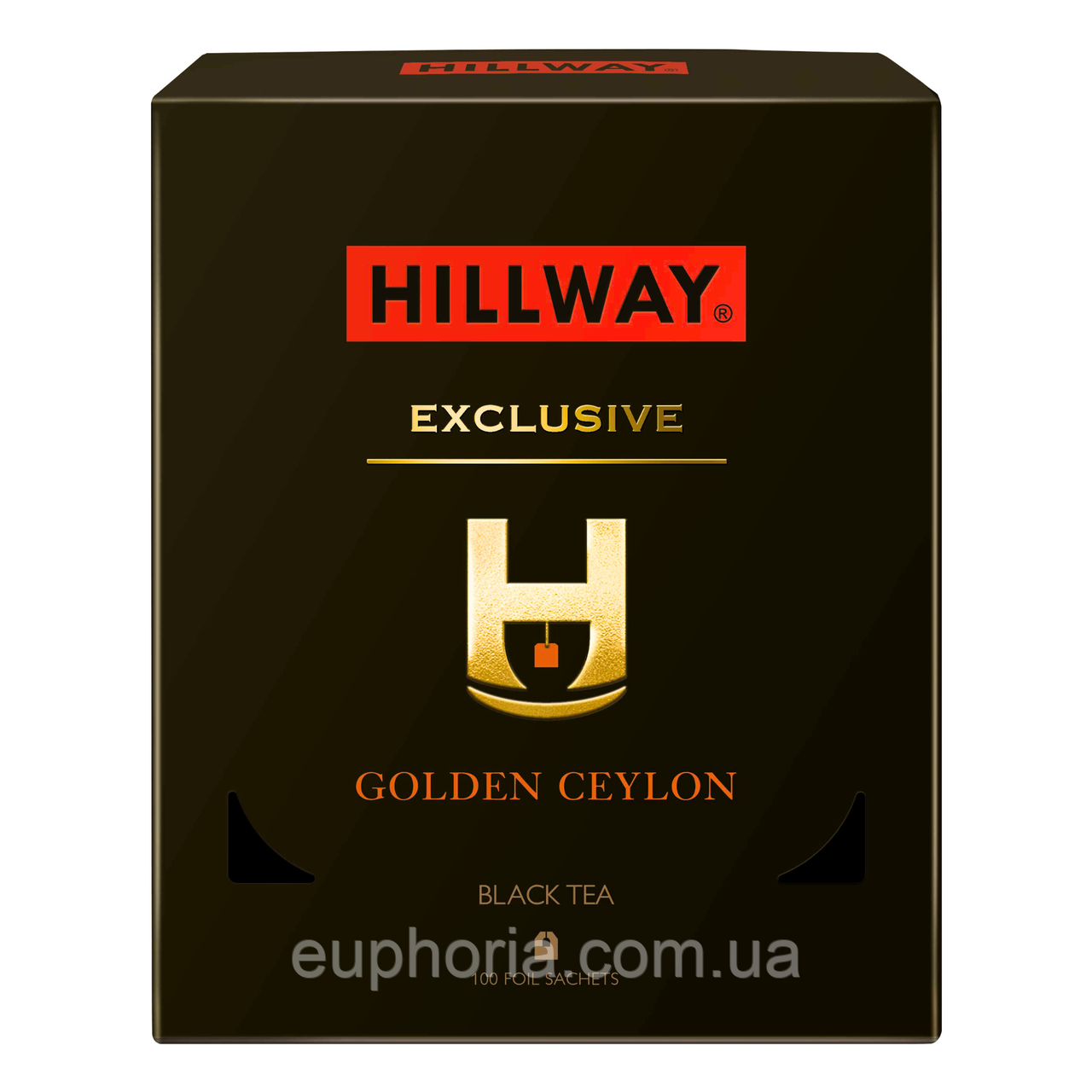 Чай чорний пакетований Hillway Exclusive Golden Ceylon 100 х 2 г байховий