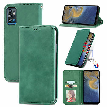 Чохол-книжка Skin Feel Leather Wallet для ZTE Blade A71 Green