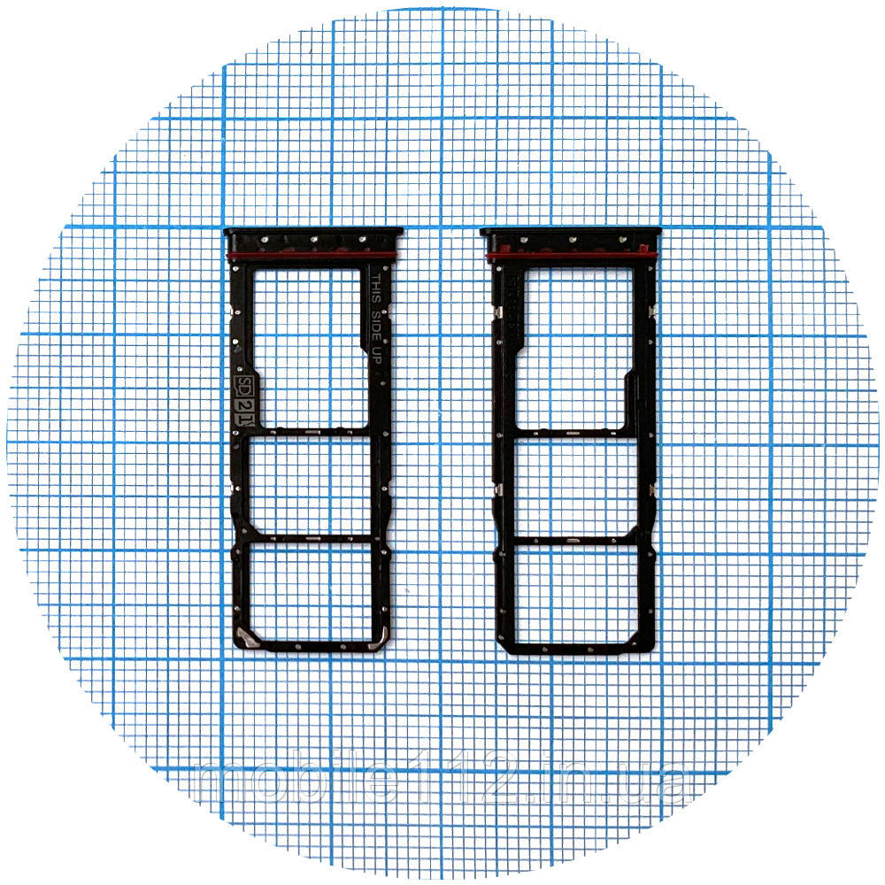 Тримач Sim картки Motorola Moto G32 XT2235 (чорний на 2 SIM + Micro SD), фото 1
