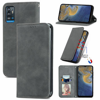 Чохол-книжка Skin Feel Leather Wallet для ZTE Blade A71 Grey