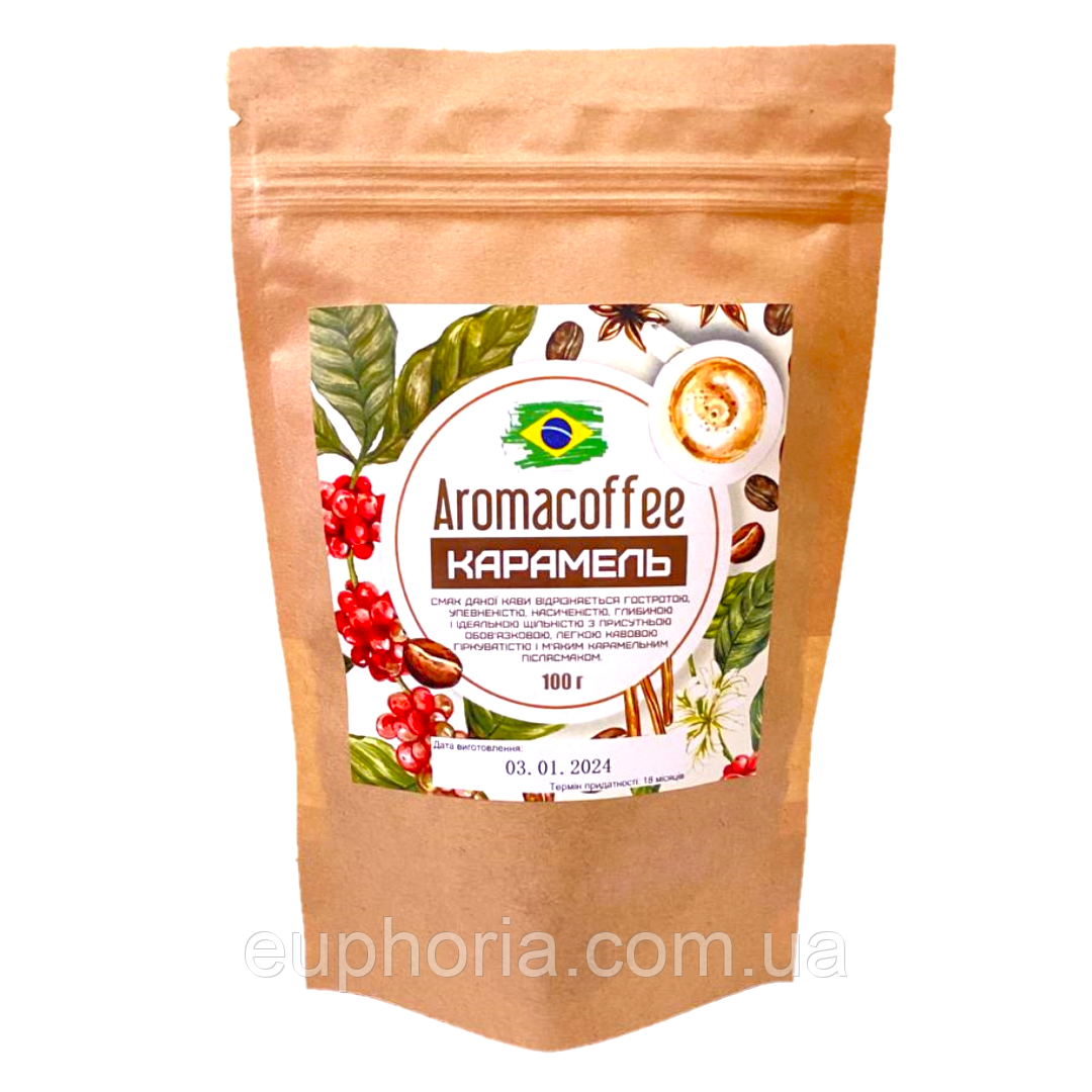 Кава розчинна Aromacoffee Карамель 100 г ароматизована