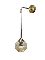 Настенный светильник бра на ножке с подвесным плафоном 752W4412-1 BRZ+BR под лампу Е27 бронза/бронза