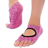 Носки для йоги с открытыми пальцами Zelart FI-0438-1 цвет розовый un