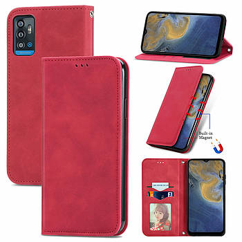 Чохол-книжка Skin Feel Leather Wallet для ZTE Blade A71 Red