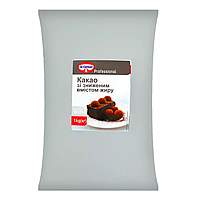 Какао Dr.Oetker Professional 10-12% зі зниженим вмістом жиру 1 кг