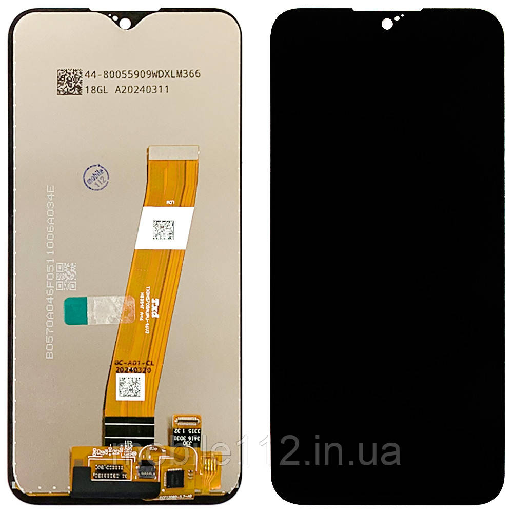 Екран (дисплей) Samsung Galaxy A01 A015, M01 M015 з тачскріном вузький роз'єм оригінал Китай