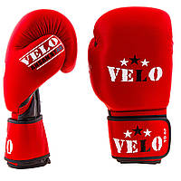 Перчатки боксерские кожа Velo (AIBA) 12oz красные VLS01-12R