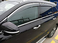 Volkswagen Touareg дефлекторы ветровики окон с хромом Туарег 2010-2018
