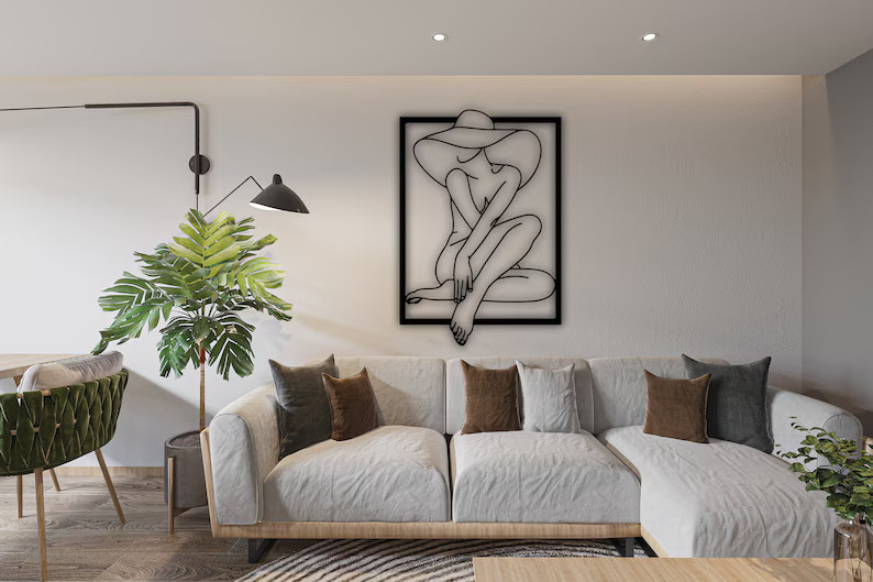 Декоративне панно Жінка в капелюсі