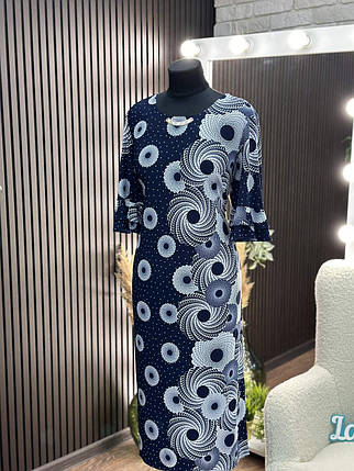 Стильна жіноча сукня, тканина "Трикотаж Масло" 56, 58 розмір 56, фото 2