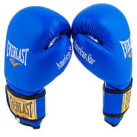 Боксерские перчатки Ever AmericanStar, кожа, 8oz, синий