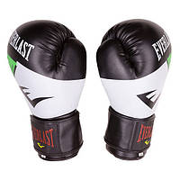 Боксерские перчатки Everlast 10 унций бело-зеленые