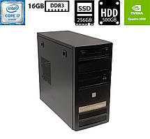 Комп'ютер Asus P8B75-M Tower/Intel Core i7-3770 3.40GHz/16GB DDR3/SSD 256GB+HDD 500GB/NVIDIA Quadro 4000 (2GB GDDR5)/400W