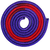 Скакалка для художественной гимнастики Zelart C-1657 цвет красный-фиолетовый un