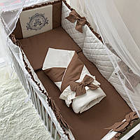 Комплект постельного белья Baby Comfort Royal Baby коричневый 8 элементов sm