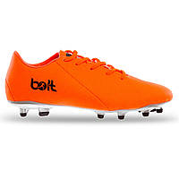 Бутсы футбольные BOLT CB2601 размер 43 цвет оранжевый-серебряный-черный un