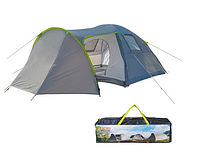 Палатка четырехместная двухслойная с тамбуром Green Camp 1009-2, 2 входа