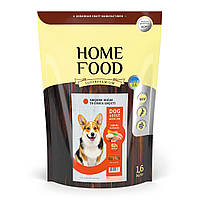Сухой корм HOME FOOD здоровая кожа и блеск шерсти для взрослых собак средних пород "Индейка и лосось" 1,6 кг