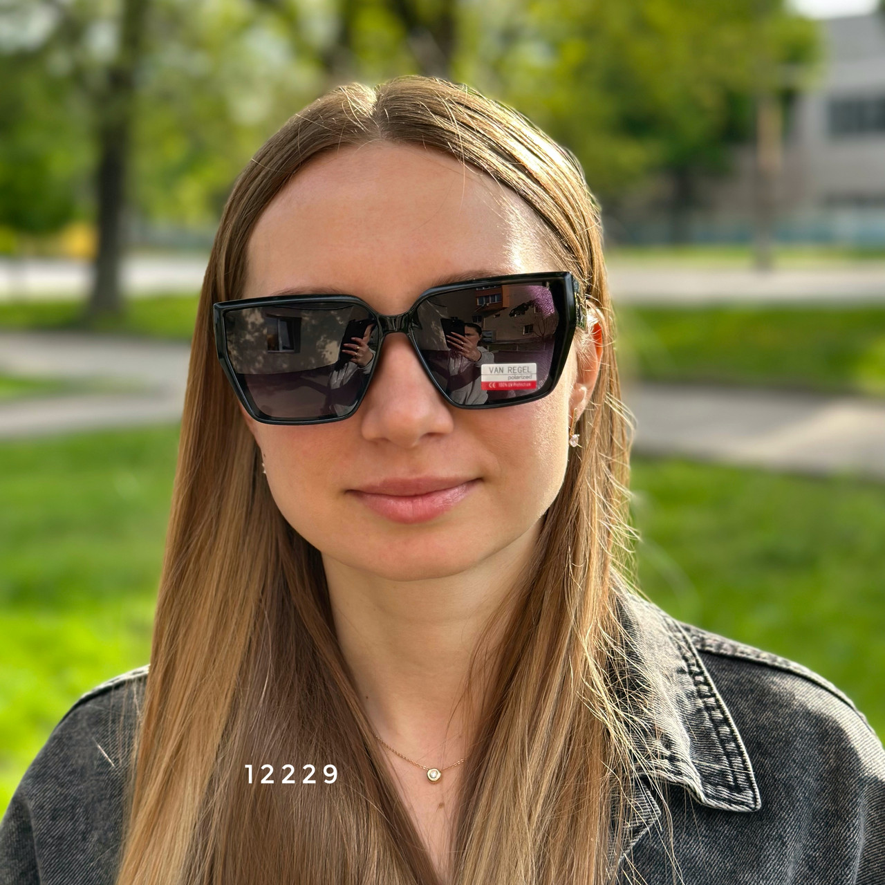 Жіночі сонцезахисні окуляри з поляризованою лінзою, фото 1