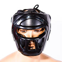 Шлем для бокса Venum/единоборств с пластиковой маской размер S черный