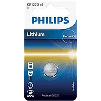 Philips CR1220 Батарейка літієва блістер, 1 шт