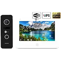 Комплект видеодомофона NeoKIT HD Pro WF Black, Видео домофон wifi для дома